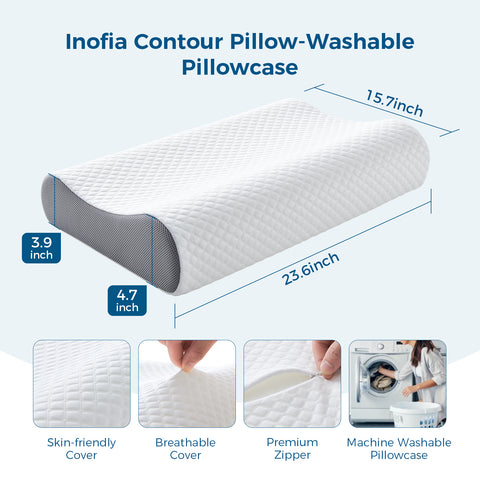 Inofia 12 Inch Hybrid Mattress with Memory Foam Cervical Neck Pillow